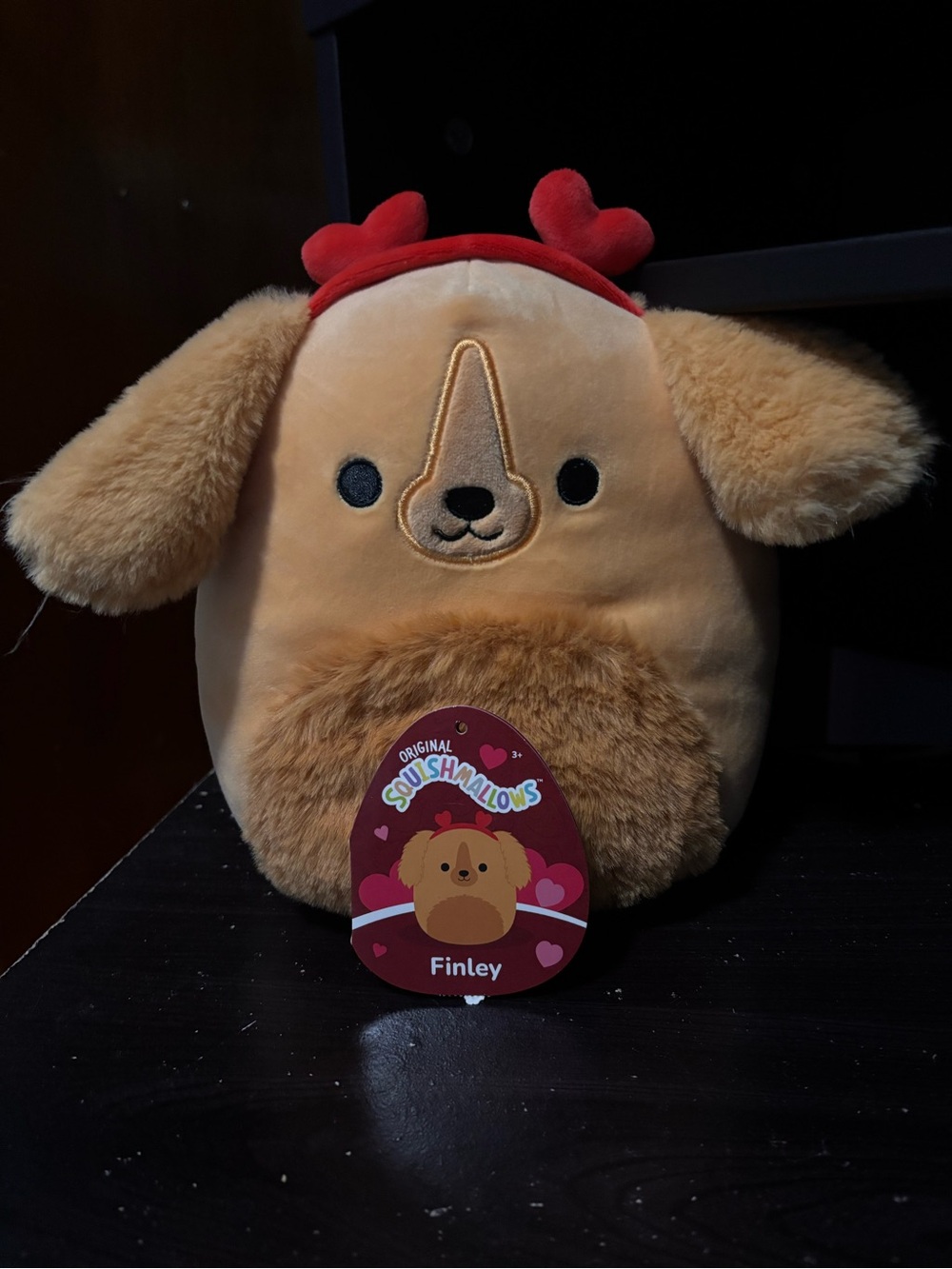 Squishmallows Finley 8” Plush - Tan & Red